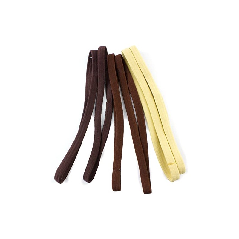 Mytoptrendz® 6 Pcs Elastic Headbands Unisex Plain Long Thin Hairband