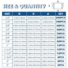 Tugermoola 6PCS Plastic Hole Plugs for Round Holes White Hole Plug Round Drill Door Screw Hole Plugs 1-3/4"