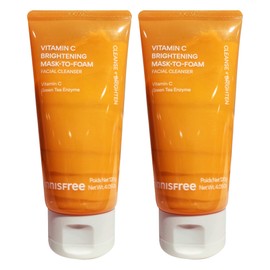 Innisfree Vitamin C Brightening Pack to Foam 120g 2pcs / 이니스프리 비타민C 브라이트닝 팩투폼 120g 2개