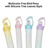 Maydahui 8 Pcs Cool Free Bird Pens with Silicone Tree