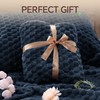 BEDELITE Fluffy King Size Comforter Set - Navy Blue Fleece