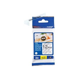 Brother TZe-131S Labelling Tape Cassette, Black on Clear, 12mm (W) x 4M (L), Laminated, Brother Genuine Supplies