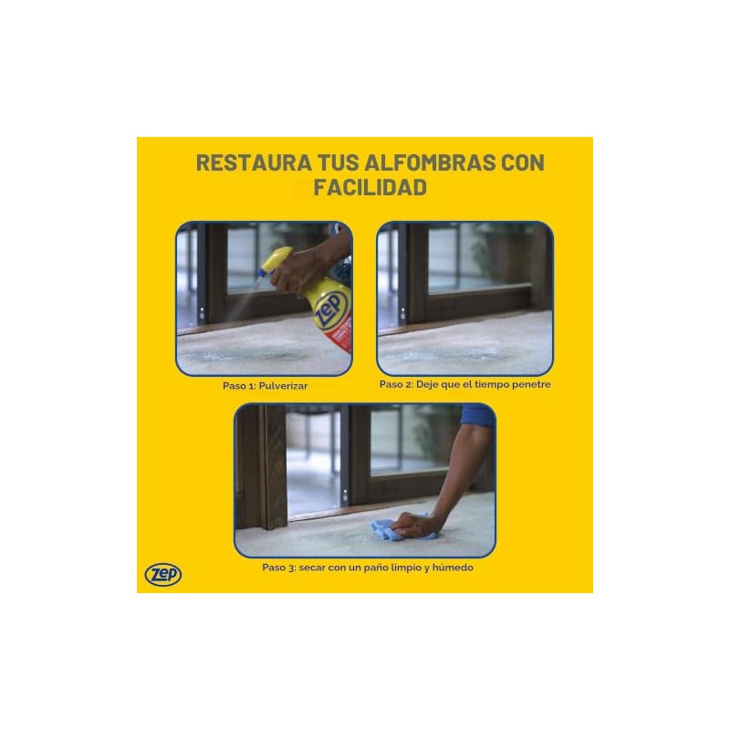 Zep Limpiador de alfombras de alto tráfico, 1 galón (caja