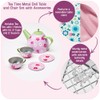 Badger Basket Elegant Tea Time Metal Doll Table and Chair