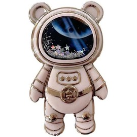 Pink Cute Phone Stand Holder, Cell Phone Astronaut Hidden Kickstand for Desk, Astronaut Phone Holder, Adjustable Tablet Phone Ring Stand with 3D Moving Star Sequins, Cell Phone Stands, Accessories
