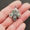 Unbranded 2 Gas Mask Charms Antique Silver Tone - SC1526