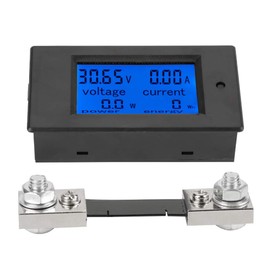WINGONEER 100A DC Digital Multifunction Power Meter Energy Monitor Module 50A Volt Meter Ammeter with Shunt