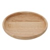 Fujiboeki 96217 Small Plate, Round Dish, S, Wooden, Bonheur Natural,
