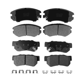 PM Auto Set of 8 Front-Rear Ceramic Brake Pads For 2003-2008 Hyundai Sonata