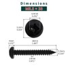 #12 x 1-1/2" Pan Head Wood Screws (25 pcs), 18-8