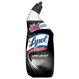 Lysol Lime & Rust Toilet Bowl Cleaner Gel, For Cleaning and Disinfecting, Destroys Stains including those from Hard Water and Rust, 24oz (Pack of 9)