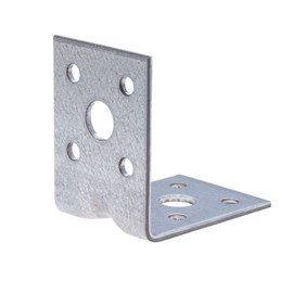 Corner Brace 50mm Brackets 90 Angle Reinforced Elbow Robust Steel Connector L-Shaped Heavy Duty Wooden Angle Bracket 50x50x50x2mm Zinc Plated Supporter (Pack of 10)