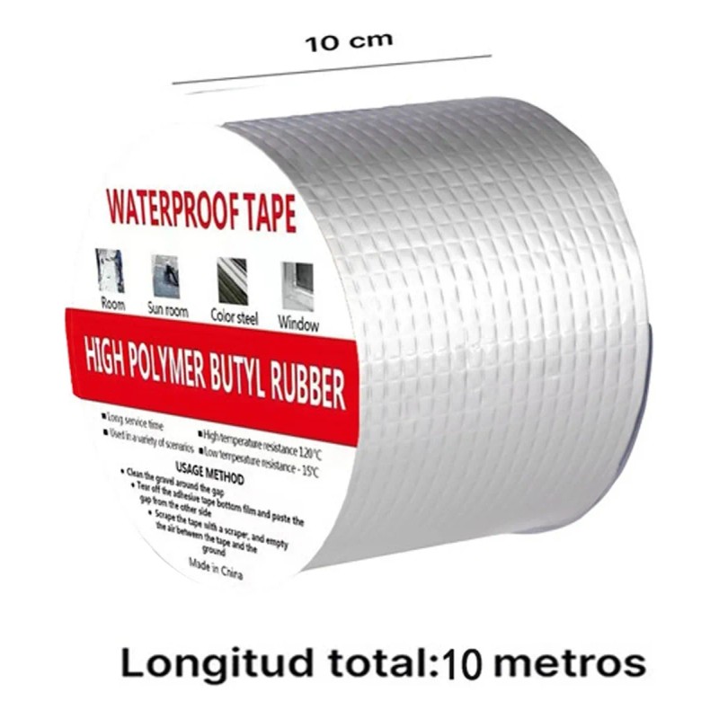2 Pcs Cinta De Sellado Impermeable Y Estanca 10cm*10m
