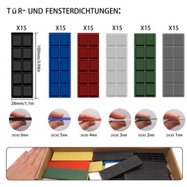 Pack of 90 Plastic Spacers 1-6 mm x 30 x 100 mm - Vinyl Floor Click System Underlay Plates Glazing Blocks Washers Compensation Plates Spacer Blocks Laminate Mounting Wedges