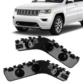 JOLONG Bumper Cover Support Bracket Retainer Fit for Jeep Grand Cherokee 2014-2021 Replacement for 68144218AE 68144219AE, Left + Right