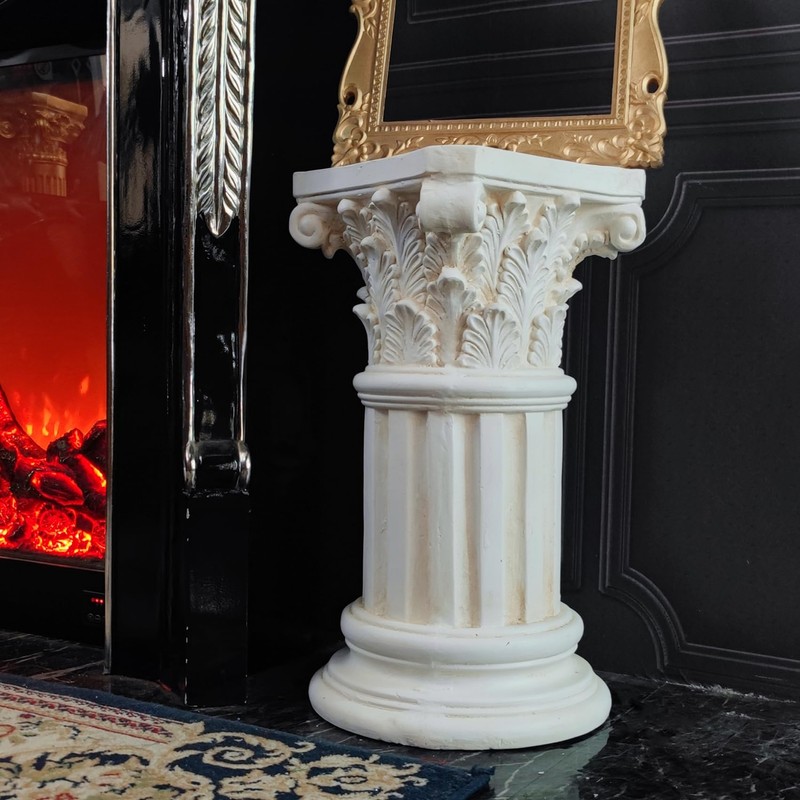 Exquisite Magnesium Oxide Corinthian Greek Column Pillar with Stand Base