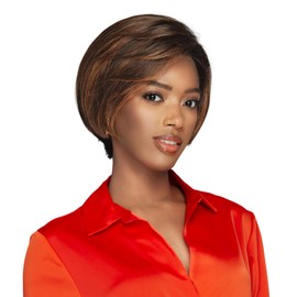 Bobbi Boss Human Hair HD Lace Front Wig Glueless 13X4 Hand-Tied Deep Lace MHLF525 Monique (NATURAL BK)