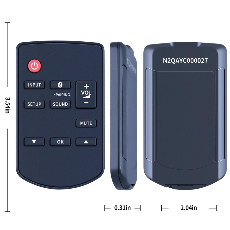 GOUYESHO N2QAYC000098 Replacement Remote Control for Panasonic Home Cinema Audio