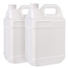 BPFY 2 Pack 1 Gallon Clear Plastic Jugs with Lids,