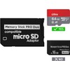 Chaojibao 1pc MicroSD to Memory Stick Pro Duo SDHC/SDXC Card