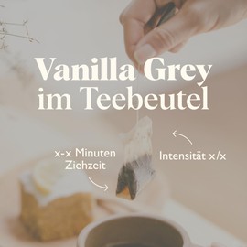 Twinings Vanilla Grey Black Tea in Tea Bag - Light Black Tea Blend with Vanilla & Bergamot Flavors, Rose Petals and Lavender, Pack of 12 (10 Bags Each)