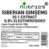 Nutrics® 35:1 Siberian Ginseng Extract 50g Powder 0.8% Eleuth -