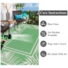 Bsmathom Waterproof Outdoor Rug 6'x9' Reversible Boho Plastic Straw Patio