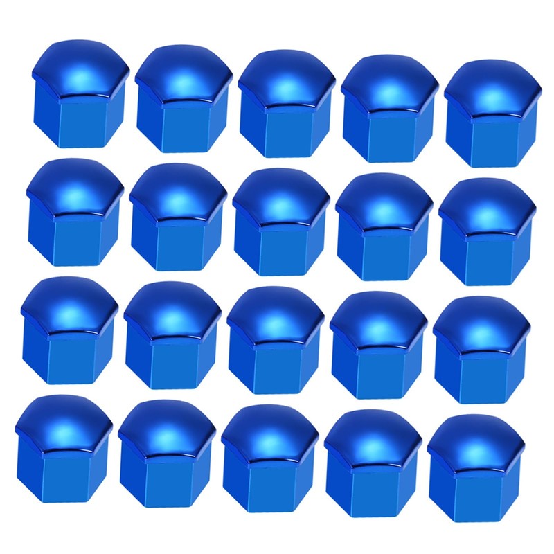 aqxreight 20pcs Universal 21mm Wheel Nut Covers Lug Nut Caps