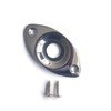Guitar Anatomy Oval Jack Plate Universal - Chrome