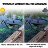 HLQMFHT Solar Bird Bath,Deck Bird Bath with Solar Fountain,Metal Bird
