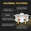 1 PCS Foskan Washing Machine Laundry Outlet Box,1/2"PEX A Expansion