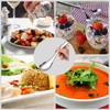 Soup Spoons,4 Pieces Stainless Steel Asian Soup Spoon 6.3 Inch