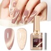 Bevimee Cat Eye Nail Polish Gel, Magnetic Gel Polish Dusty