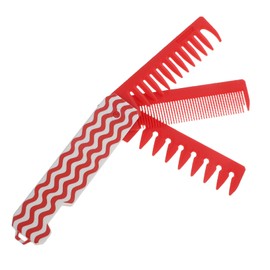 Baluue Mini Portable Wide Tooth Static Styling Tool for Wet Dry Hair for Daily Use and Travel Red