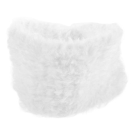 Baluue Faux Fur Ear Warmer Headband for Women Elastic Cold Weather Protection Stylish Thick Design for Skiing and Outdoor Activities White Warm Earmuffs for Wear