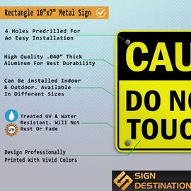 Aluminum Weatherproof Metal Sign Multiple Sizes Gas Main Shut Off Style 1 Hazard Emergency 10INx7IN Horizontal Street Signs Set of 2