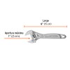 Truper Expert PET-6C, Llave ajustable (perico), 6" profesional cromada