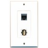RiteAV 1 Port USB A-A 1 Port RJ45 Shielded Wall