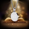 omodofo Sports Pendant Necklace Baseball Inspirational Bible Verse Luke 1:37