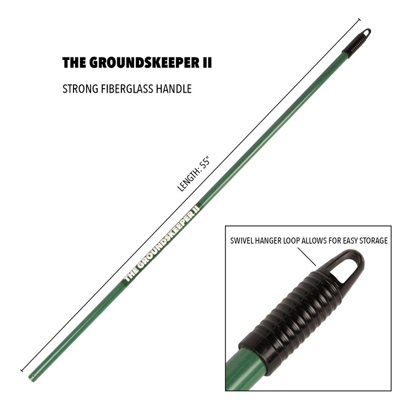 THE GROUNDSKEEPER II 55-inch Lightweight Fiberglass Replacement Rake Handle Only