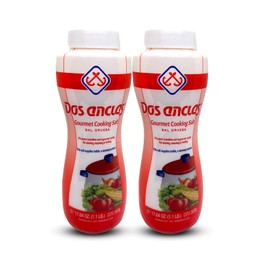 Dos Anclas Sal Gruesa 2 Pack, Coarse Salt, Multi-Purpose Seasoning Gourmet Salt, 17.64 Oz (1.1 LB)