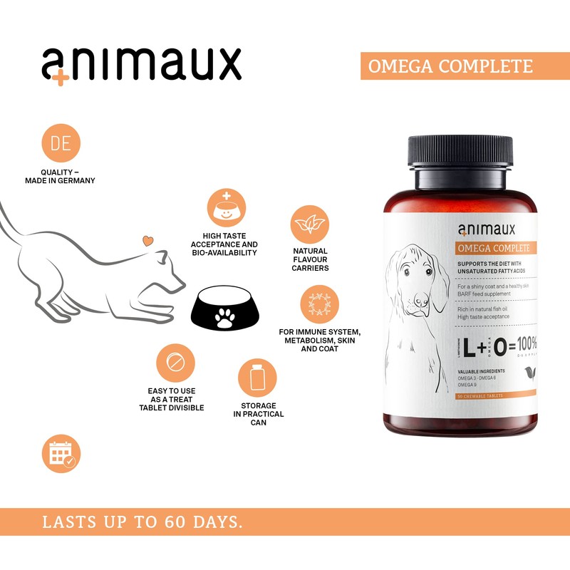 animaux - omega complete fish oil tablets for dogs I