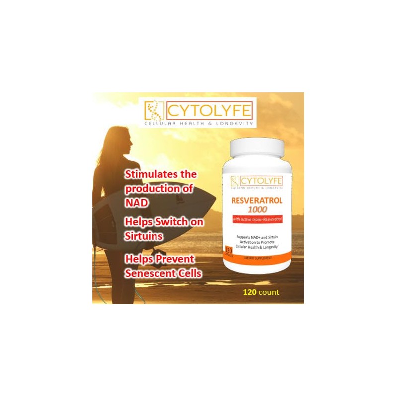 Resveratrol 1000mg Trans-Resveratrol + Quercetin Sirtuin Activator Boosts NAD Levels