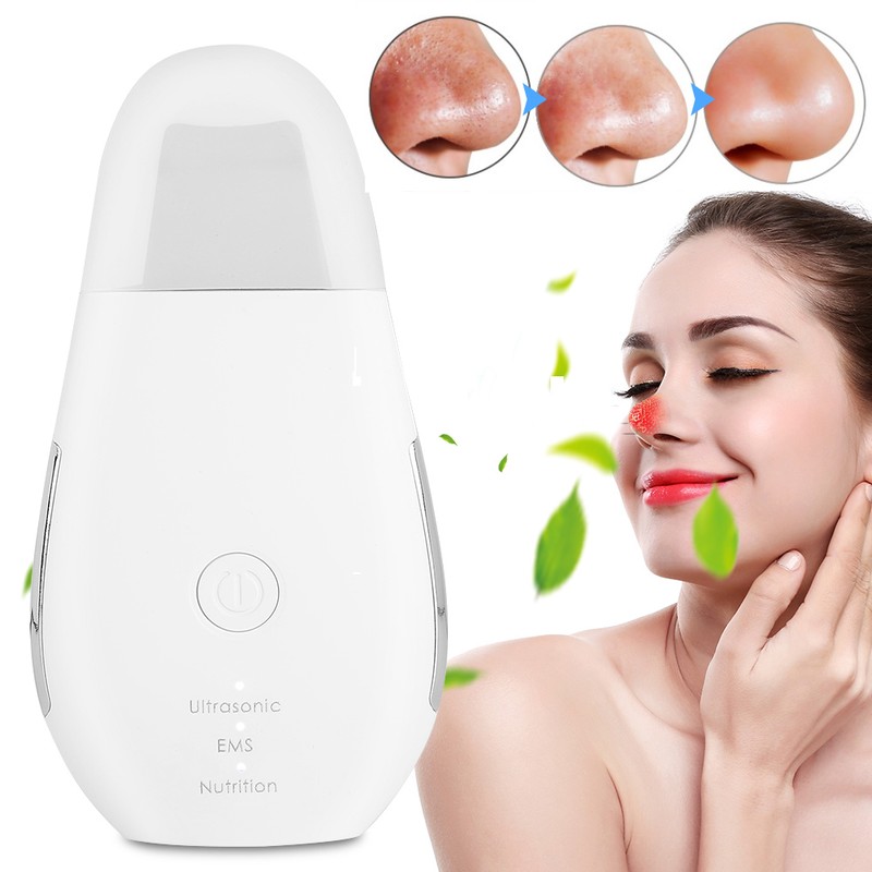 Household Ultrasonic Skin Scrubber EMS MicroCurrent Blackhead Removal Face Pore