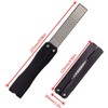 2 Pcs 400/600 Grit Portable Handheld Double Sided Sharpener Pocket