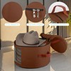Hat Box,Hat Storage Box,Stackable Round Brim Hats Organizer Bag Container