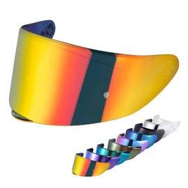 VCOROS Motorcycle Helmets Visor Shield WS-609 Full Face Helmet Visor Replacement Accessories (Chrome Red)