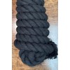 Basic Cotton Lead Rope w/Stud Chain Black