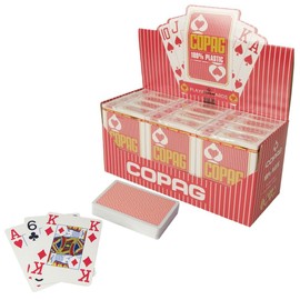 ASS Altenburger Spielkarten 40043 - Poker & Bridge, rot, Plastik, 1Set à 55 Karten