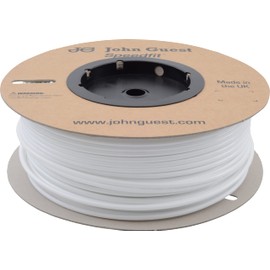 John Guest 1/4 Inch x 500 Feet LLDPE Tubing, Flexible Water Tubing for Plumbing, White, PE-08-BI-DF-W